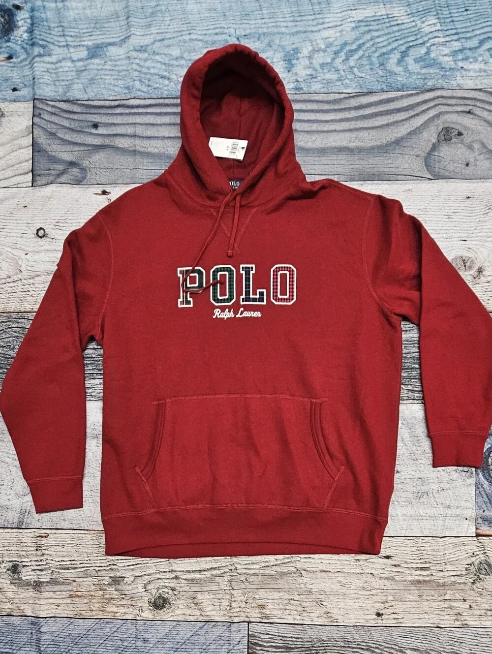 Polo Ralph Lauren Hoodie Pullover Plaid Logo Big & Tall 2XLT NWT